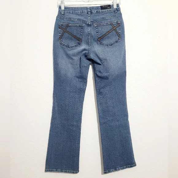 Jag Jeans Women’s Size 4P Bootcut Stretch Blue Denim Jeans Mid Rise - Picture 2 of 12